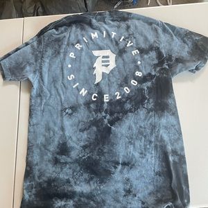 Primitive Tie-Dye Blue Tee | Size Medium
